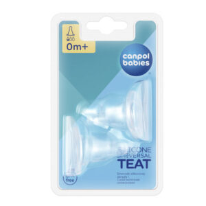 Canpol babies Silicon Universal Teat Mini for Narrow Neck Bottle 2 pcs