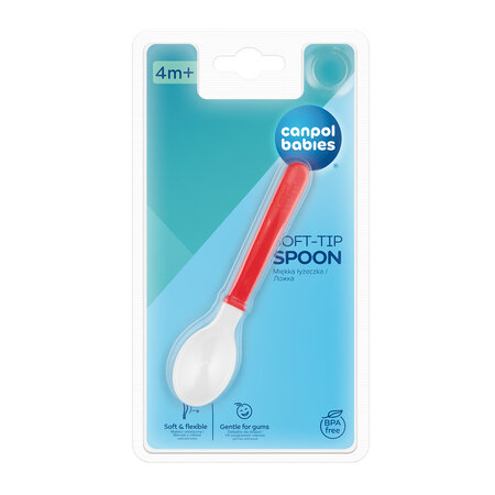 Canpol babies Flexible Spoon - Red