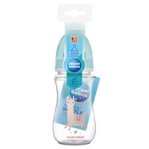 Canpol babies Easystart Anti-colic Wide Neck Bottle 240ml PP EXOTIC ANIMALS Mint