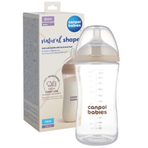 Canpol babies Natural Shape bottle with dual-zone teat 330 ml