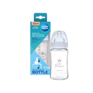 Canpol babies Anti-colic Wide Neck Bottle 240ml PP Easy Start ROYAL BABY blue