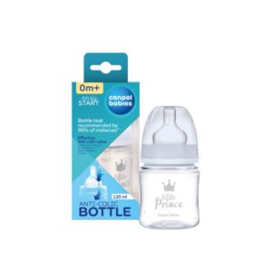 Canpol babies Anti-colic Wide Neck Bottle 120ml  Easy Start ROYAL BABY