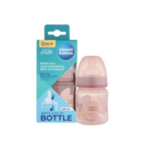 Canpol babies EasyStart Anti-Colic Bottle 120ml GOLD-Pink