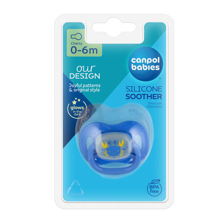 Canpol babies Silicone Cherry Soother 0-6m LOVE&SEA