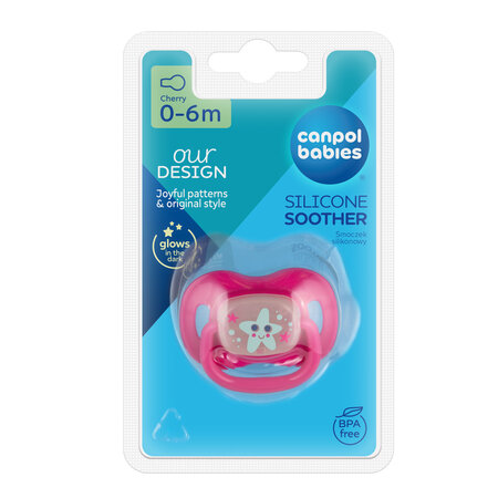 Canpol babies Silicone Cherry Soother 0-6m LOVE&SEA