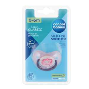 Canpol babies Silicone Orthodontic Soother 0-6m NIGHT DREAMS