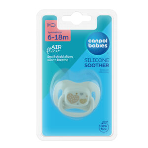 Canpol babies Silicone Symmetric Soother 6-18m NEWBORN BABY bei