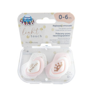 Canpol babies Silicone Soother Light touch 0-6m Symmetrical ROYAL BABY 2 pcs