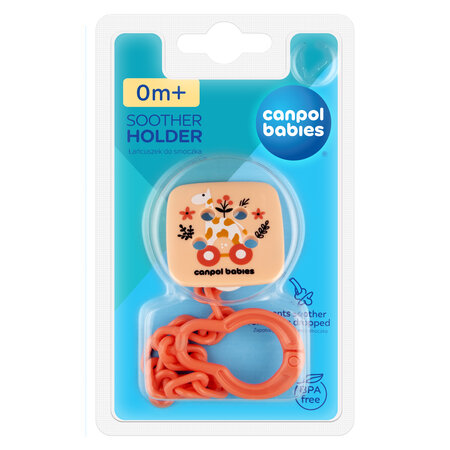 Canpol babies Soother Holder TOYS Pink