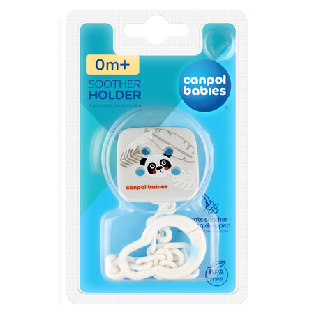 Canpol babies Soother Holder BabiesBoo white
