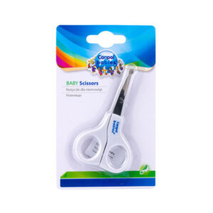 Canpol babies Round Tip Baby Nail Scissors without Cover -White