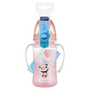 Canpol babies Training Cup with Glowing Handles PP EasyStart 240 ml Exotic Animals pink