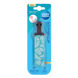 Canpol babies Soother Clip with Ribbon EXOTIC ANIMALS
