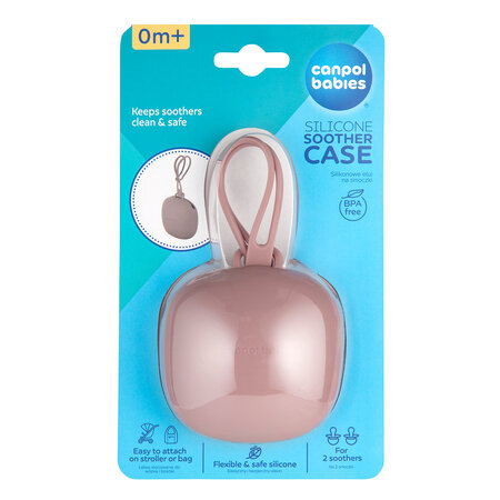 Canpol babies Silicone Soother Case - Pink