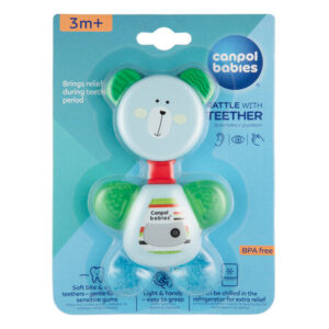 Canpol babies Rattle with Water Teether BEAR