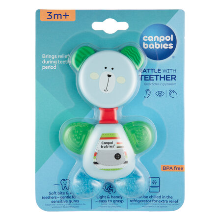 Canpol babies Rattle with Water Teether BEAR