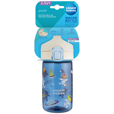 Canpol babies Water bottle for children 2,5y+ Junior 400 ml blue