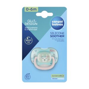 Canpol babies Silicone Symmetrical Soother 0-6 m EXOTIC (lama)