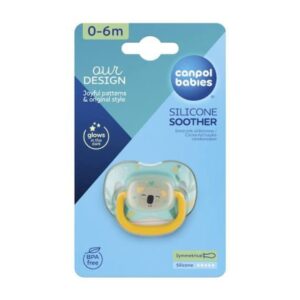 Canpol babies Silicone Symmetrical Soother 0-6 m EXOTIC (koala)