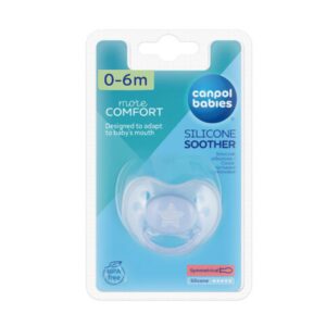 Canpol babies Silicone Symetric Soother 0-6m PASTELOVE - Blue
