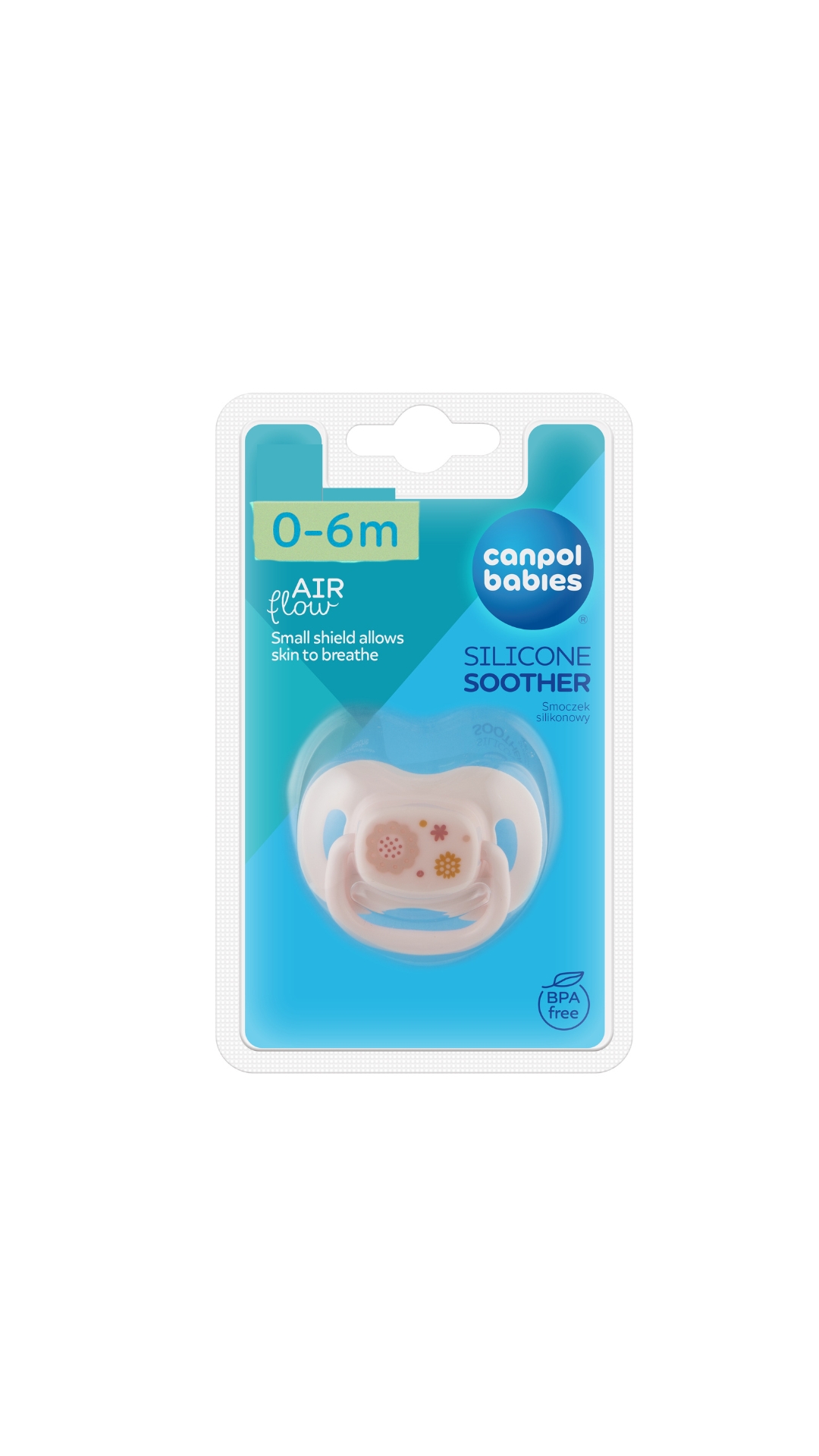 Canpol babies Silicone Symmetric Soother 0-6m NEWBORN BABY Pink