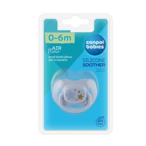 Canpol babies Silicone Symmetric Soother 0-6m NEWBORN BABY Blue