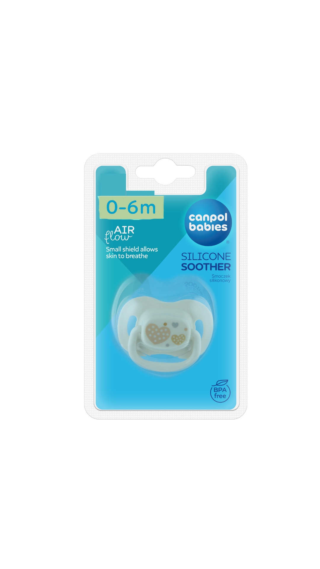 Canpol babies Silicone Symmetric Soother 0-6m NEWBORN BABY bei