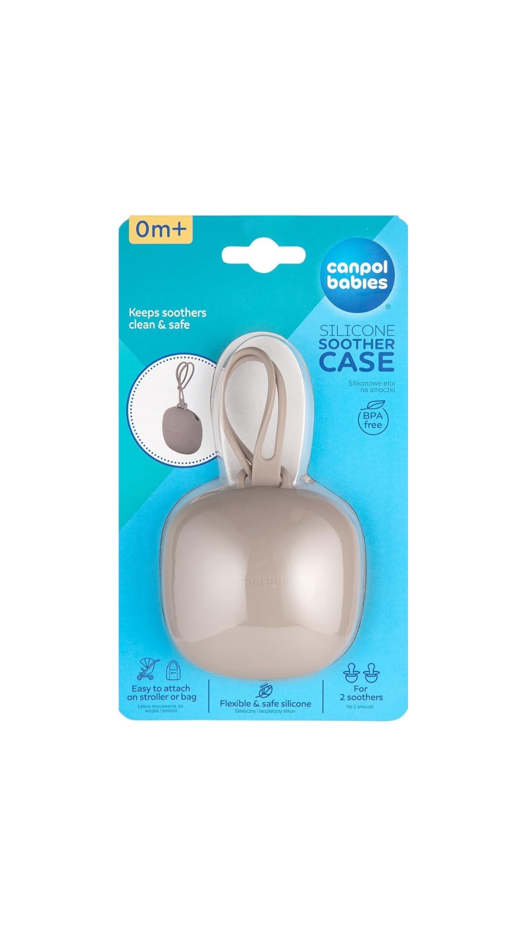 Canpol babies Silicone Soother Case - Beige