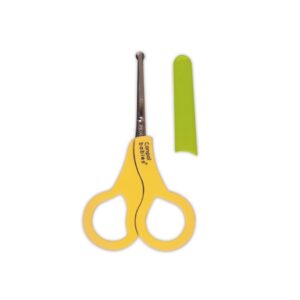 Canpol babies Round Tip Baby Nail Scissors with Cover - Yellow