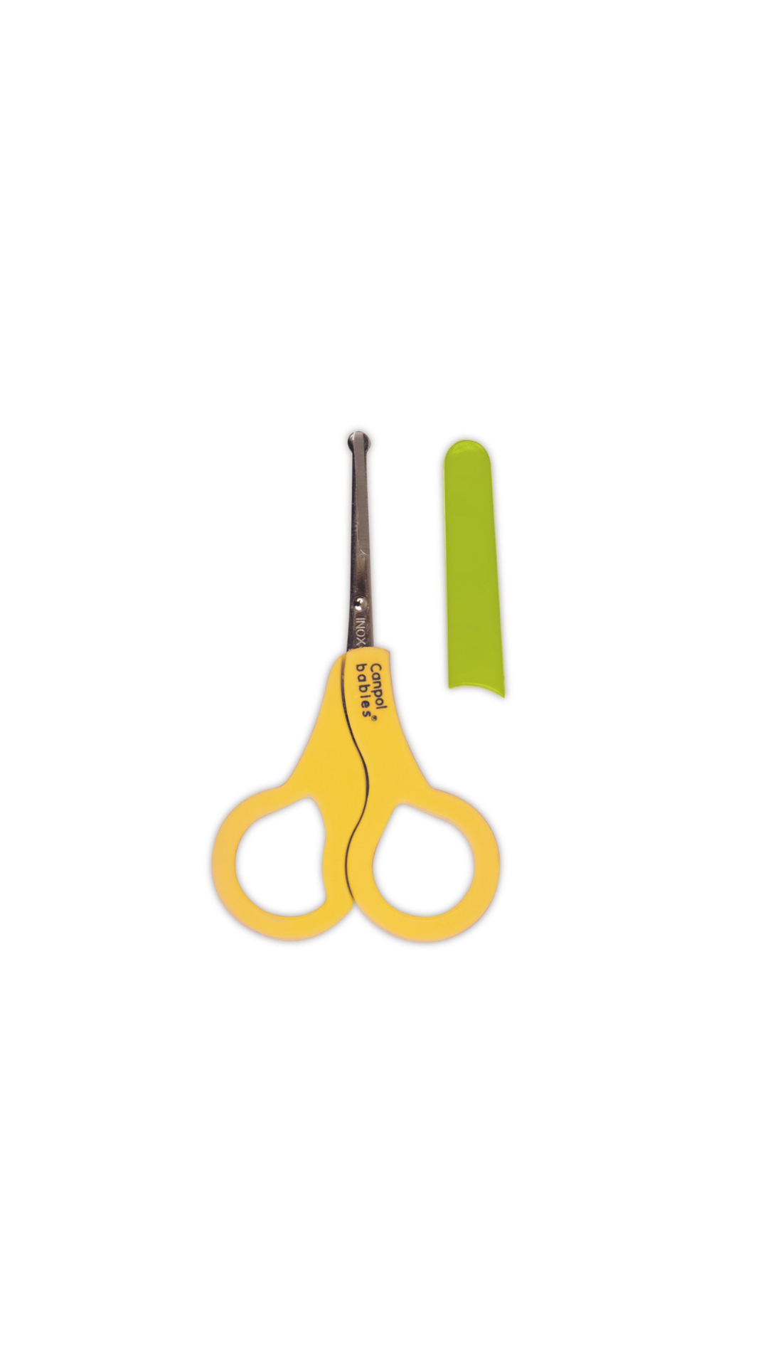 Canpol babies Round Tip Baby Nail Scissors with Cover - Yellow