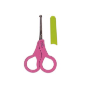 Canpol babies Round Tip Baby Nail Scissors with Cover - Pink