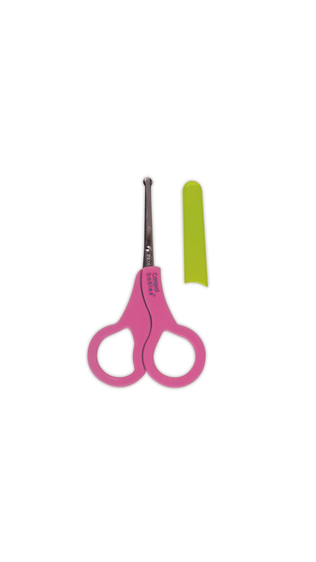 Canpol babies Round Tip Baby Nail Scissors with Cover - Pink