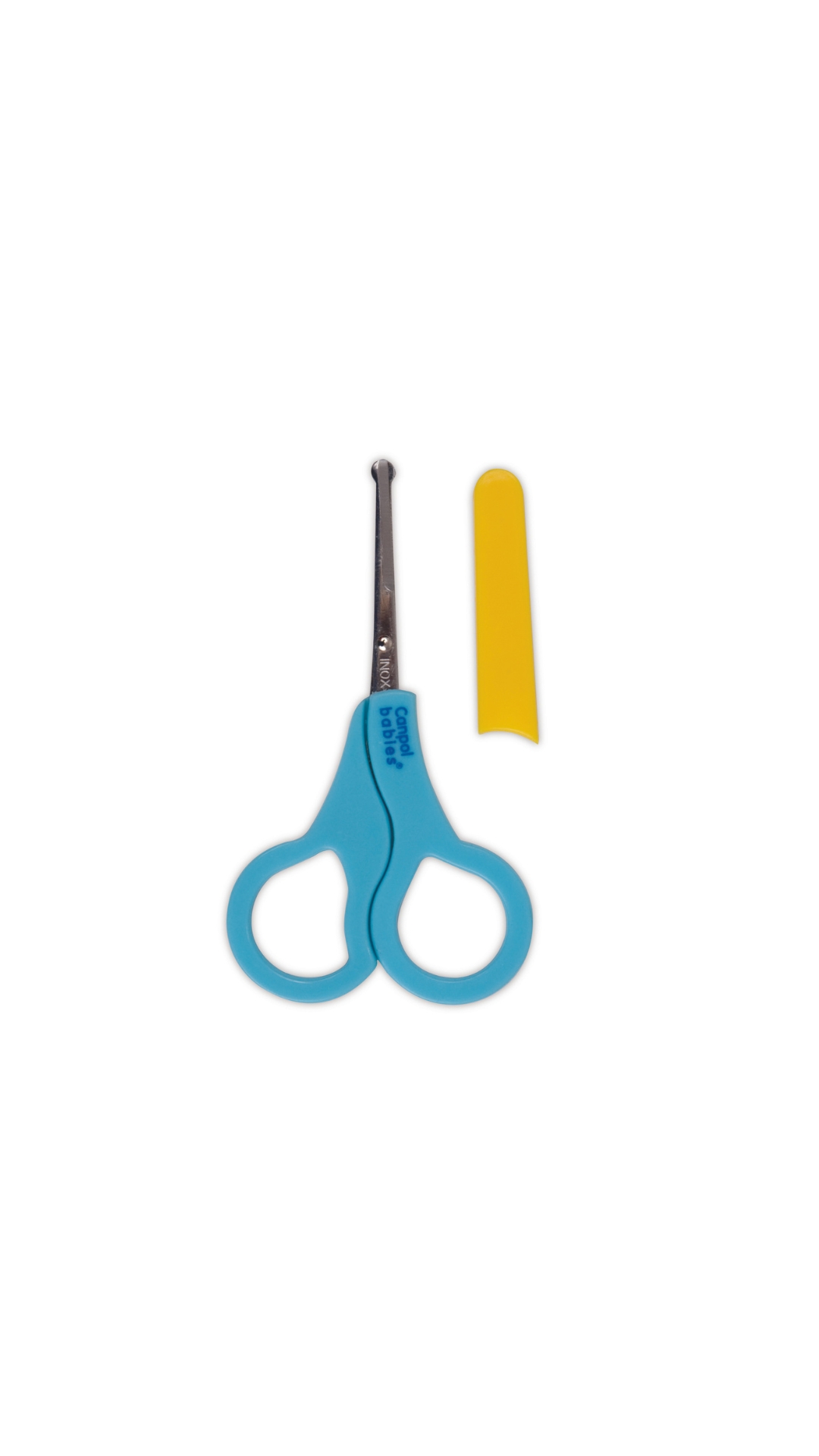 Canpol babies Round Tip Baby Nail Scissors with Cover - Blue