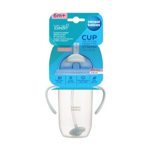 Canpol babies Non-Spill Cup with Weighted Straw 270 ml green