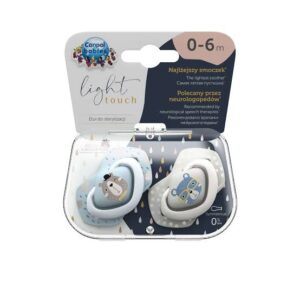 Canpol babies Silicone Soother Light touch 0-6m Symmetrical BONJOUR PARIS 2 pcs