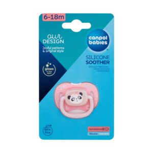 Canpol babies Silicone Symmetrical Soother 6-18 m EXOTIC (panda)