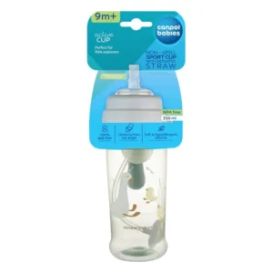 Canpol babies Non-Spill Sport Cup with Weighted Straw BabiesBoo Goose